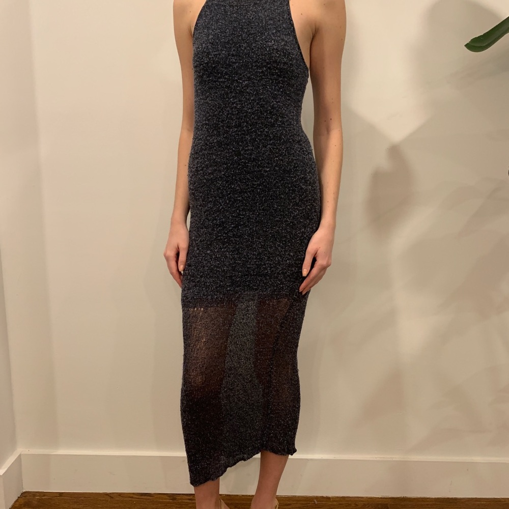 Rag & Bone Mesh Navy Dress